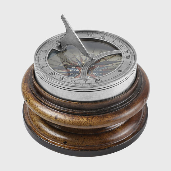 SILVER SUNDIAL/ STAND