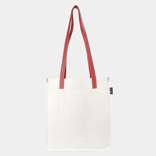 TOTE LEATHER STRAP, RED