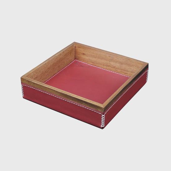 VALET TRAY SQUARE, RED