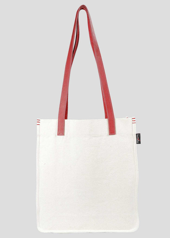 TOTE LEATHER STRAP, RED