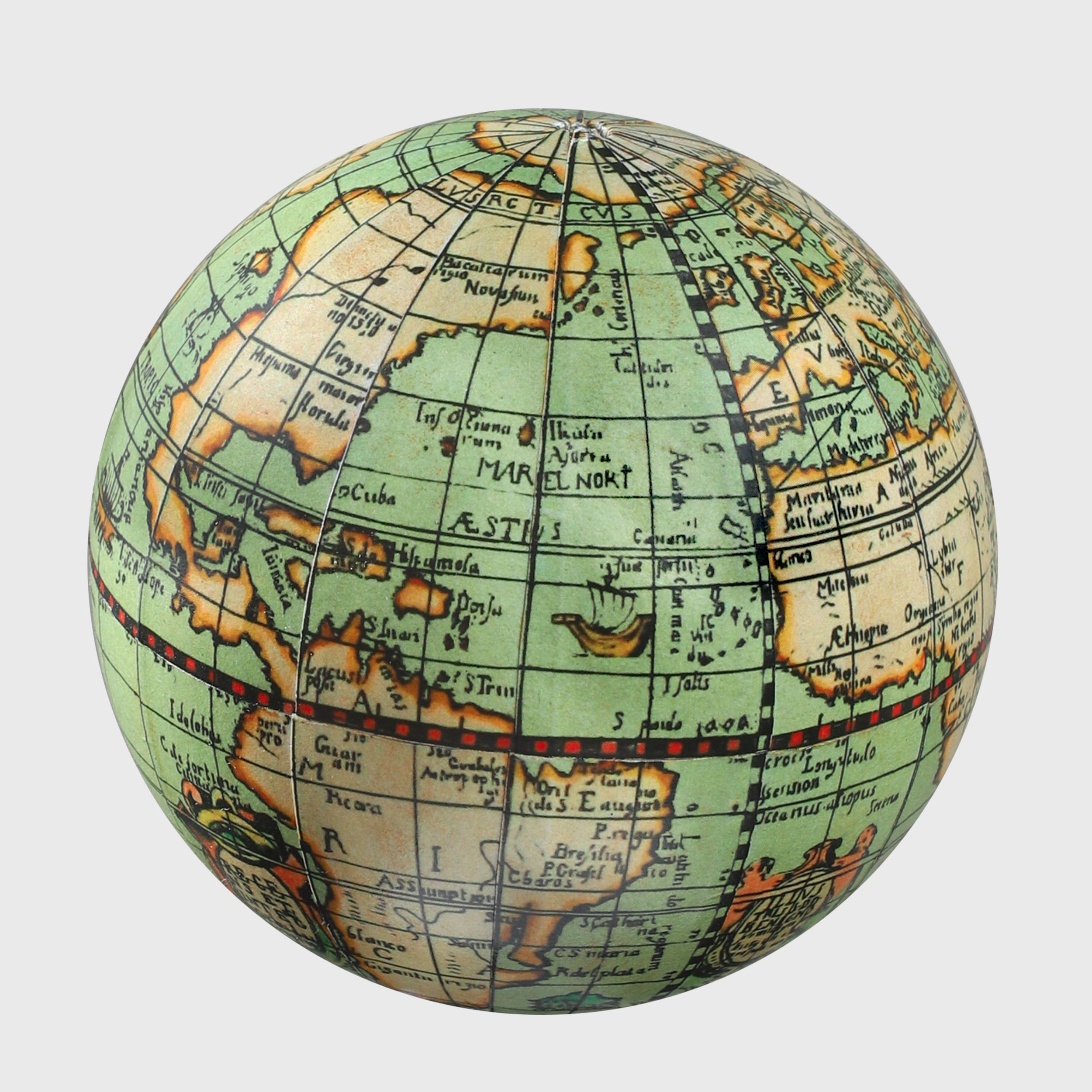 18TH C. POCKET GLOBE - Image 4