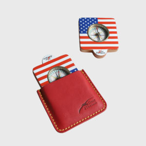 COMPASS LEATHER WALLET